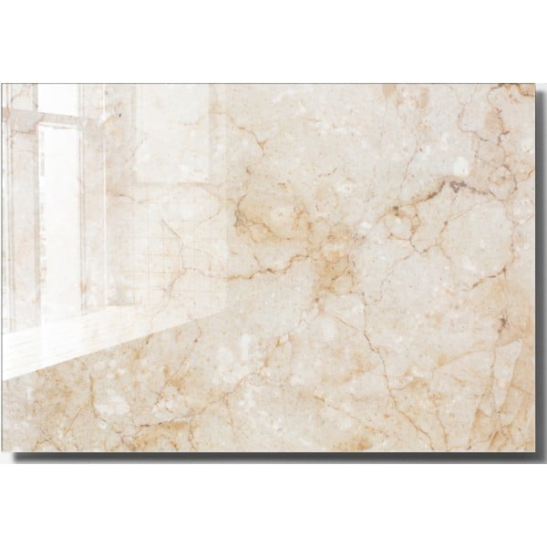 Pittura su vetro 100x70 cm Marble - Wallity
