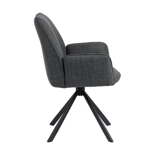 Set di sedie da pranzo grigio scuro in imbottito con braccioli 2 pz Glenda – Actona-image-4