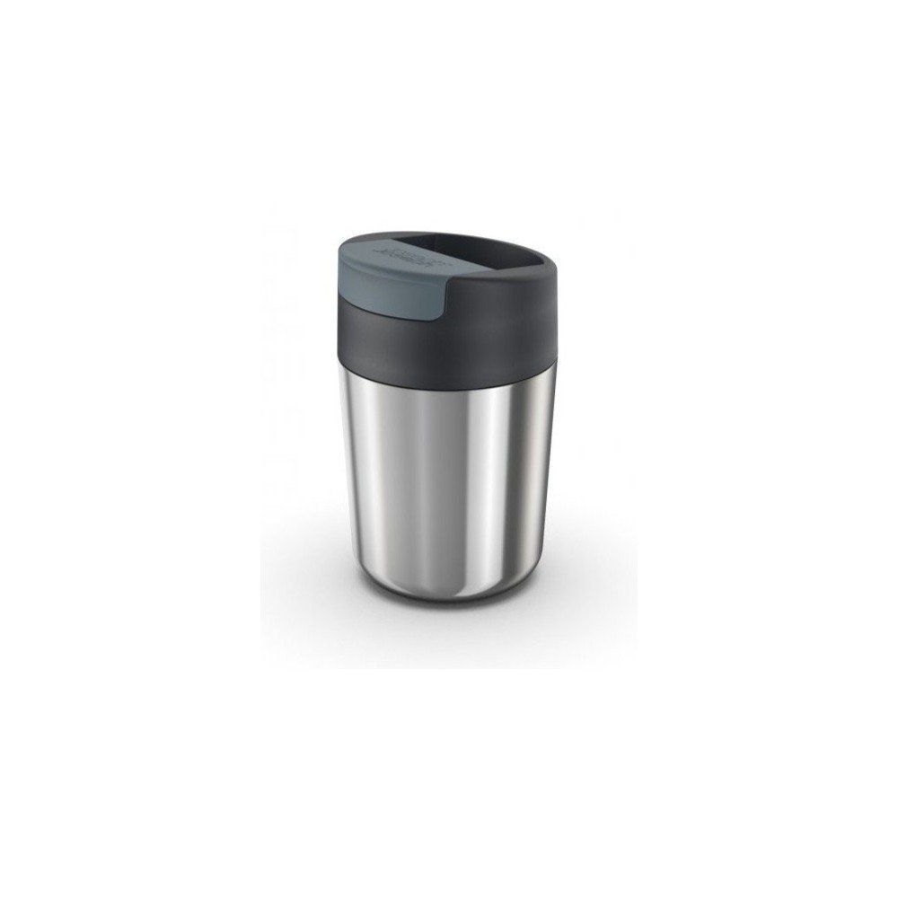 Tazza da viaggio in argento lucido blu scuro 340 ml Sipp - Joseph Joseph | Tazze da viaggio