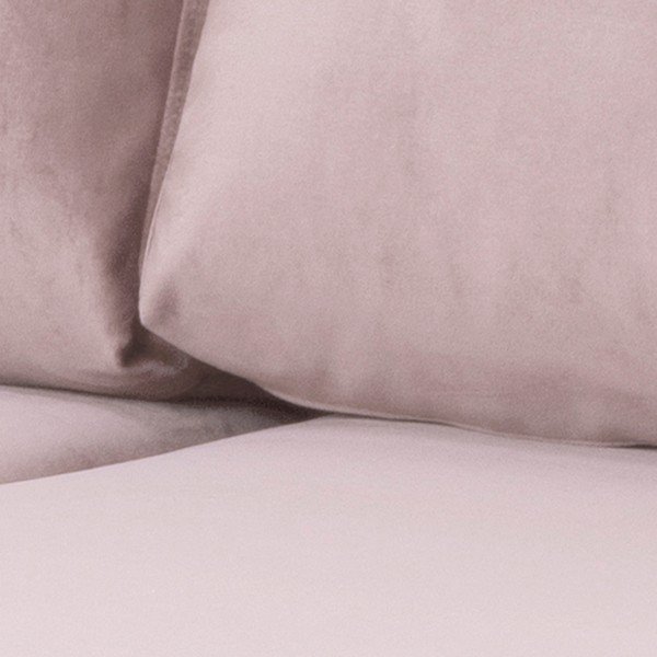 Divano in velluto rosa cipria, angolo sinistro Norwich - Actona-image-4