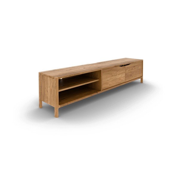 Tavolo TV in legno di quercia di colore naturale 200x48 cm Twig - The Beds-image-2