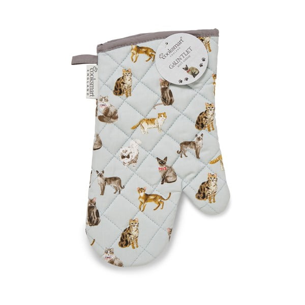 Guanti da cucina in cotone blu Curious Cats - Cooksmart ®-image-2