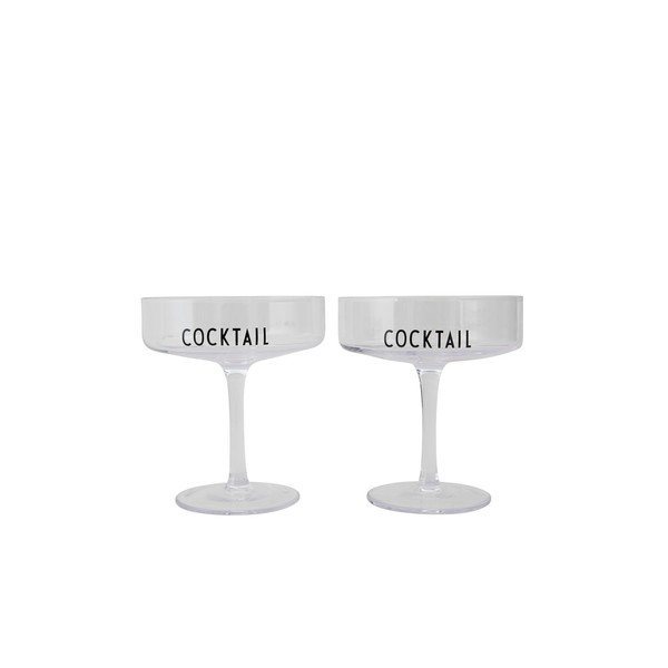 Set di 2 bicchieri da cocktail Cocktail - Design Letters