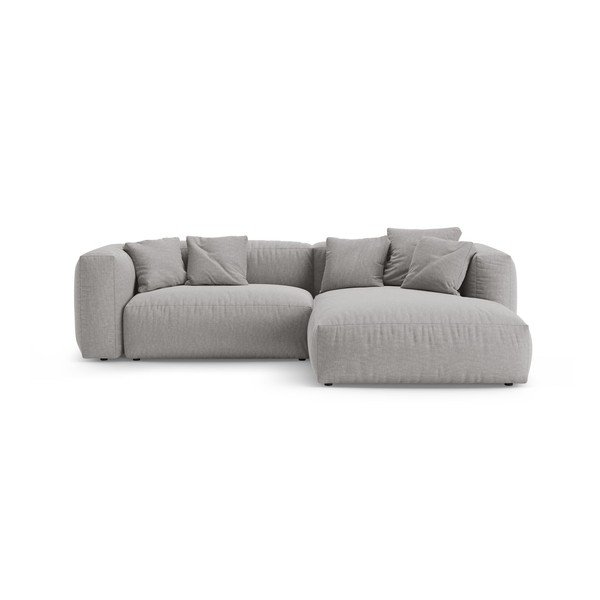 Divano angolare componibile grigio allungabile (con penisola a destra/con chaise lounge) – Micadoni 