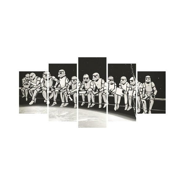 Pittura in più parti Cloni in bianco e nero - Homemania Decor