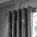 Tende grigie in set da 2 168x183 cm Crushed Velvet - Catherine Lansfield