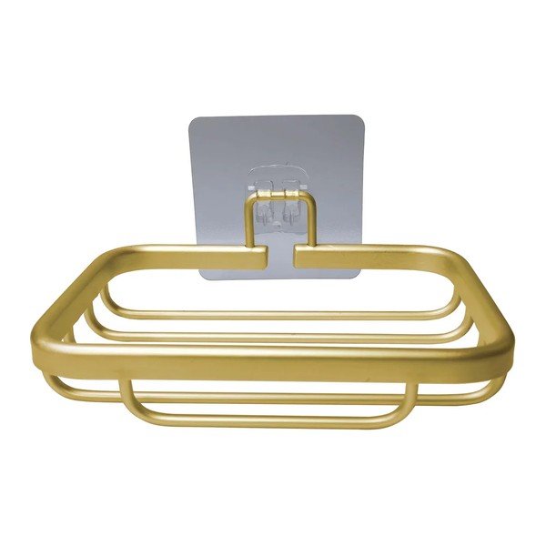 Portasaponetta senza foratura dorato in alluminio Filaire Aluminium – douceur d'intérieur