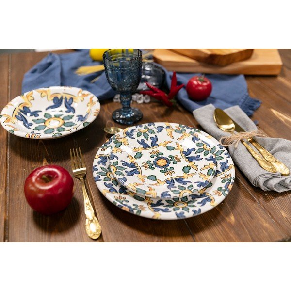 Set di piatti in ceramica da 18 pezzi Palermo - VDE Tivoli 1996-image-1