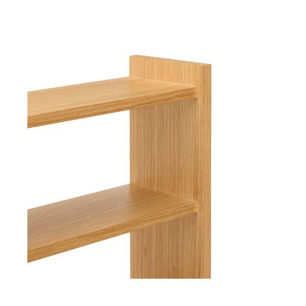 Mensola di colore naturale con effetto rovere con ripiani multipli 85 cm Kant – Hübsch-image-4