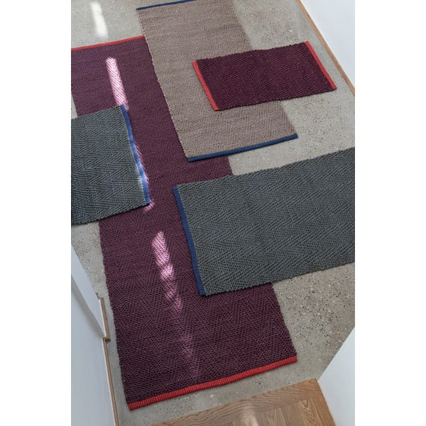 Passatoia burgundy in iuta 70x150 cm Notes – Mette Ditmer Denmark-image-2