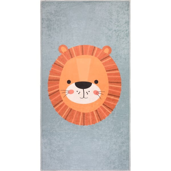 Tappeto arancione e grigio chiaro per bambini 100x160 cm Lion's Mane - Vitaus