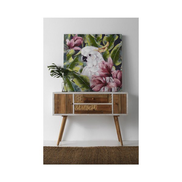 Nástěnný obraz na plátně Geese Modern Style Cockatoo Cubico, 100 x 100 cm-image-1