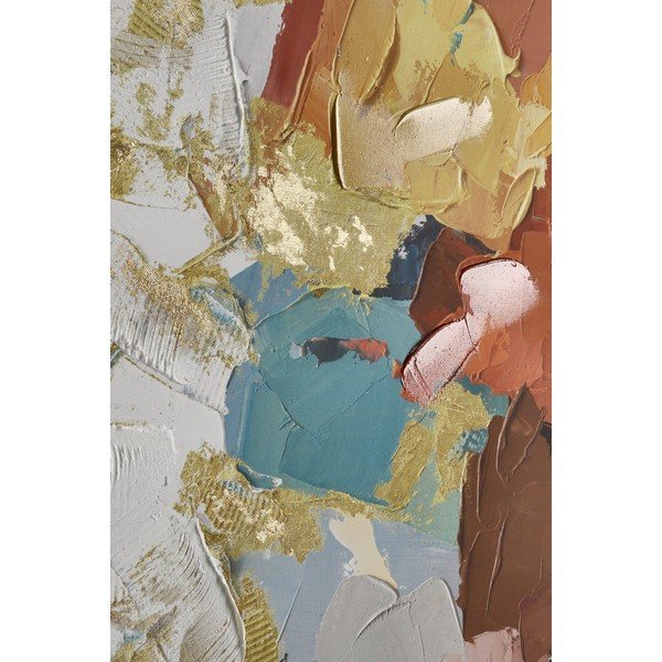 Dipinto stampato/con elementi dipinti a mano dipinto su tela 80x80 cm Crown – Bizzotto-image-1