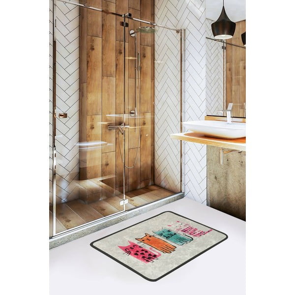 Tappeto da bagno 60x40 cm Baby Cats - Foutastic-image-1