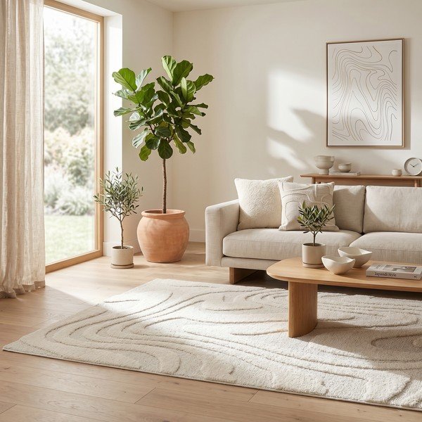 Tappeto crema 120x170 cm Dune - ESTE-image-1