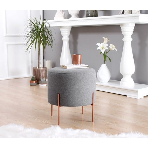 Sgabello grigio Copper - Artie-image-3