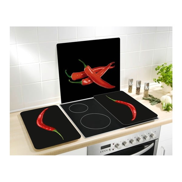 Copri fornelli Peperoni 50 x 56 cm Hot Peperoni - Wenko-image-2