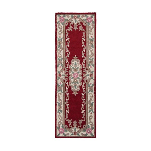 Tappeto in lana rossa 67x210 cm Aubusson - Flair Rugs
