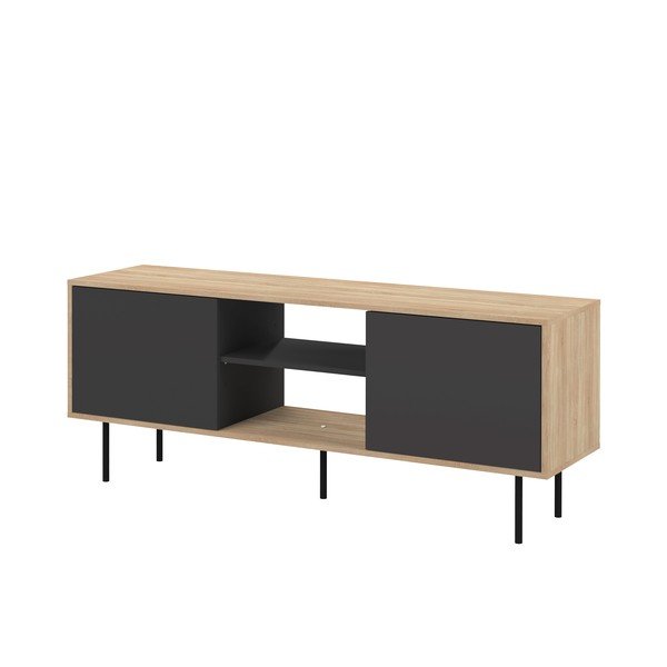 Tavolo TV nero in rovere 151x40 cm Altitude - TemaHome-image-3