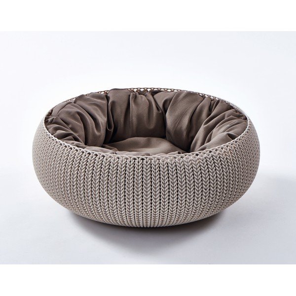 Letto di plastica marrone per gatti Knit Bed - Curver