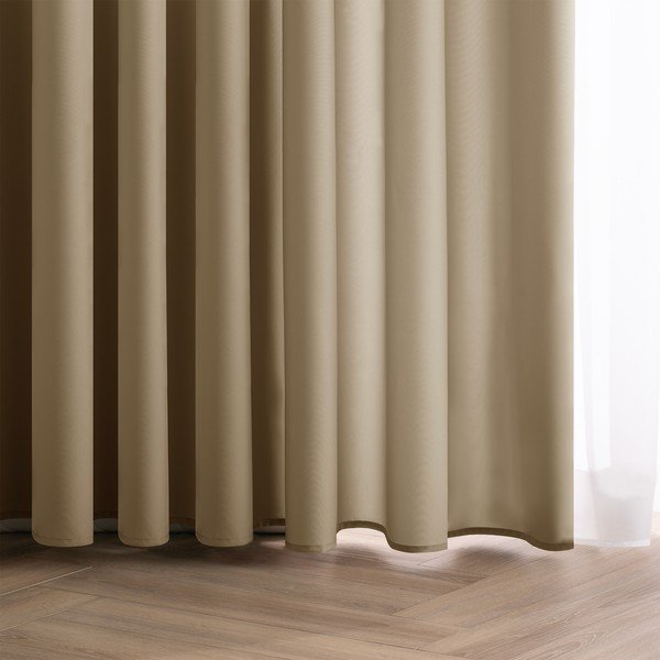 Tenda parzialmente oscurante beige 140x250 cm Carli – Restilo-image-1