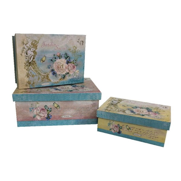 Set di 3 scatole Antic Line Blue Vintage - Antic Line