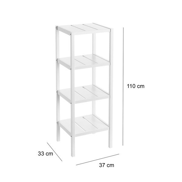 Scaffale bianco 37x110 cm - Casa Selección-image-3