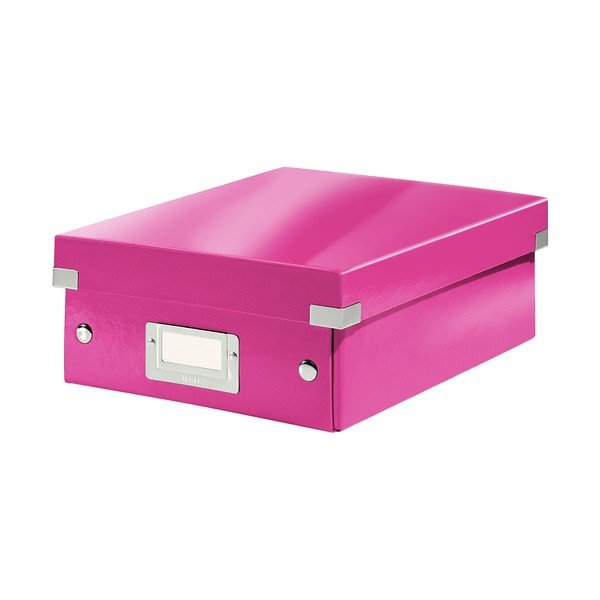 Scatola di cartone rosa con coperchio Click&Store - Leitz-image-2