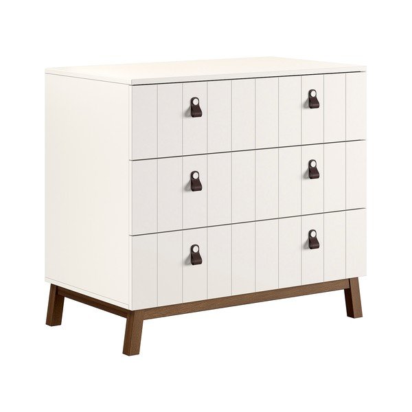 Cassettiera per bambini beige con fasciatoio 98,5x94x57 cm Sezane – Vipack-image-4