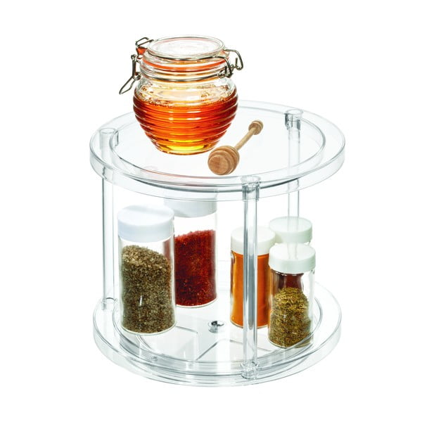 IDesign The Home Edit supporto rotante rotondo per contenitori a due livelli, ⌀ 24,1 cm - iDesign/The Home Edit-image-3