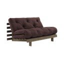 Divano letto marrone scuro 140 cm Roots - Karup Design