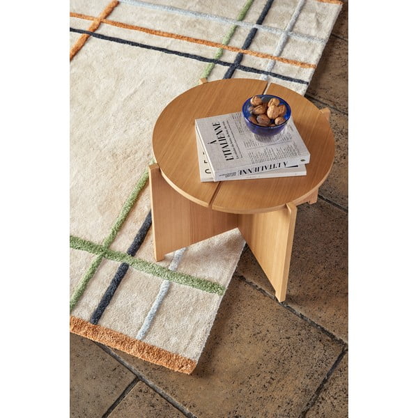 Tavolino rotondo in rovere ø 55 cm Dash - Hübsch-image-1