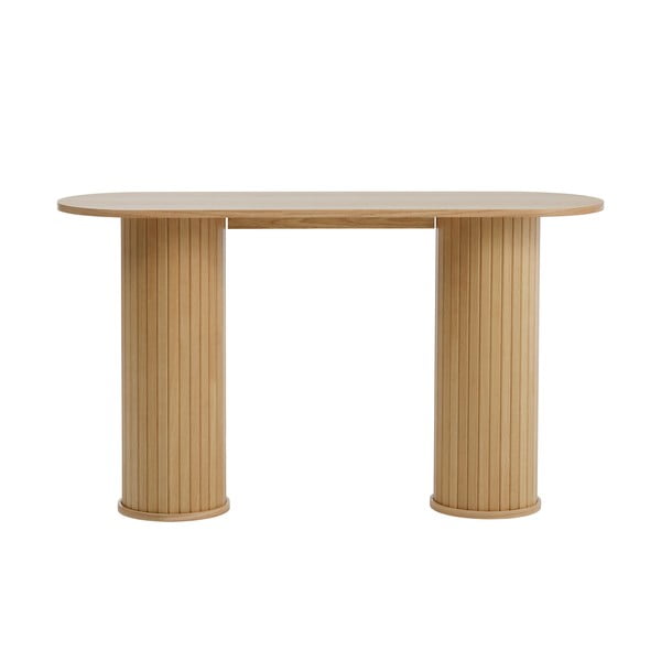 Tavolo consolle di colore naturale 40x130 cm Nola – Unique Furniture