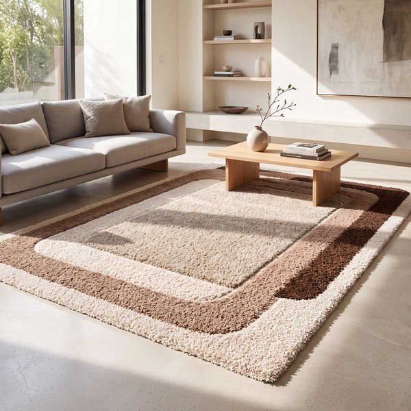 Tappeto rosa/beige 120x170 cm Ember – Universal-image-1
