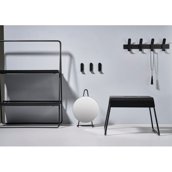 Appendiabiti da parete in metallo nero A-Rack - Zone-image-3