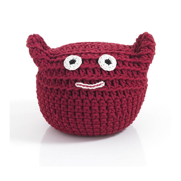 Pouf rosso per bambini Gatto - Tomasucci