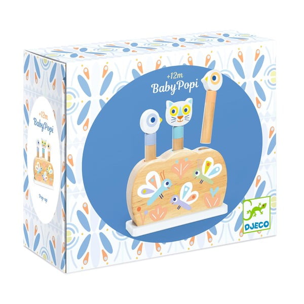 Giocattolo in legno Pop-up Rainbow Animals - Djeco-image-1