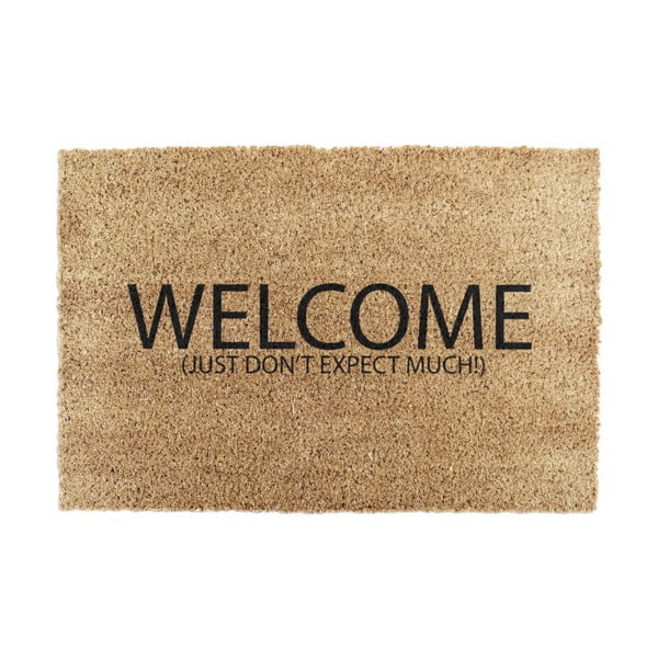 Zerbino in cocco 40x60 cm Welcome Don't Expect Much - Artsy Doormats