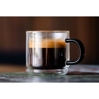 Set di 2 tazze da espresso in vetro da 80 ml Carbon - Vialli Design