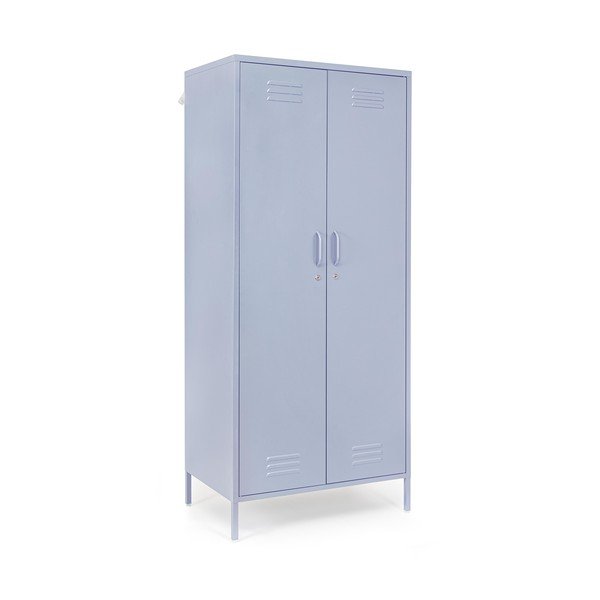 Armadietto azzurro in metallo con chiusura a chiave 80x185x50 cm Cambridge – Yes Everyday-image-2