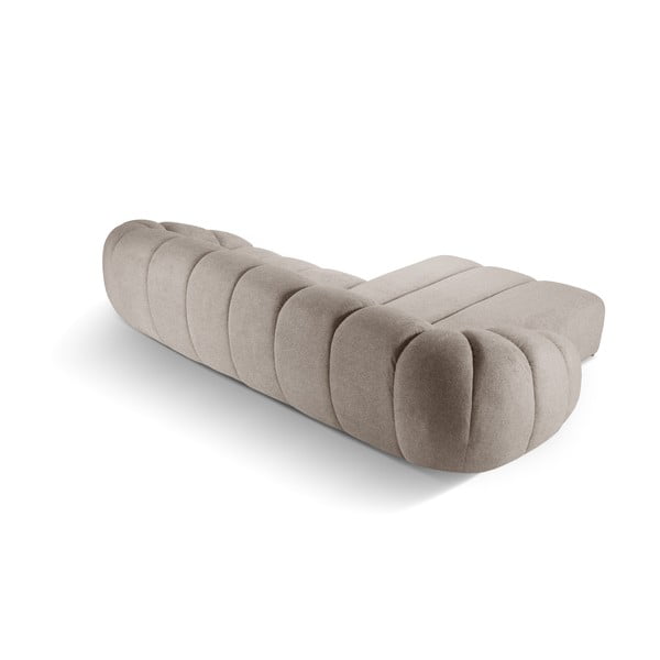 Divano angolare beige (con penisola a sinistra) Diana – Micadoni -image-3