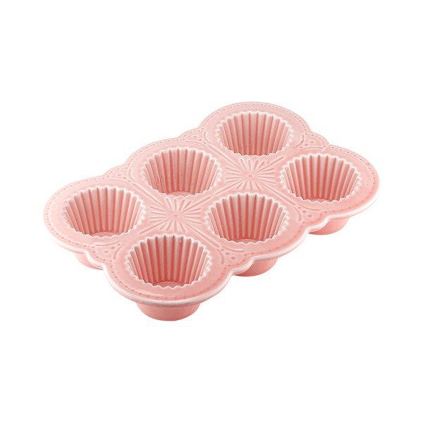 Růžová forma na muffiny Ladelle Bake