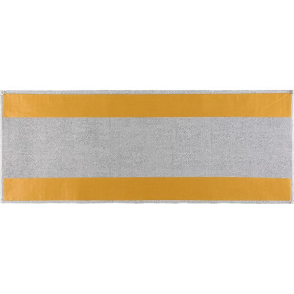 Passatoia per scale grigio chiaro in cotone set da 16 pz 25x65 cm Kumsal Bej - Vitaus-image-1