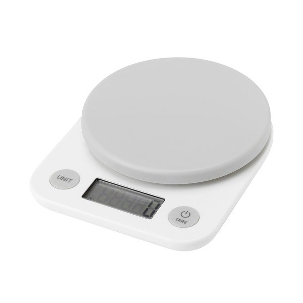 Bilancia da cucina digitale bianca in plastica Foodie – RIG-TIG