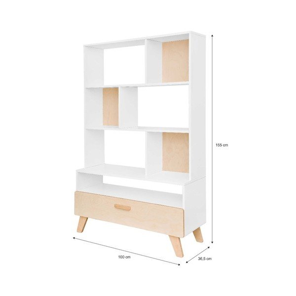 Biblioteca bianca Hoppa - BELLAMY-image-1