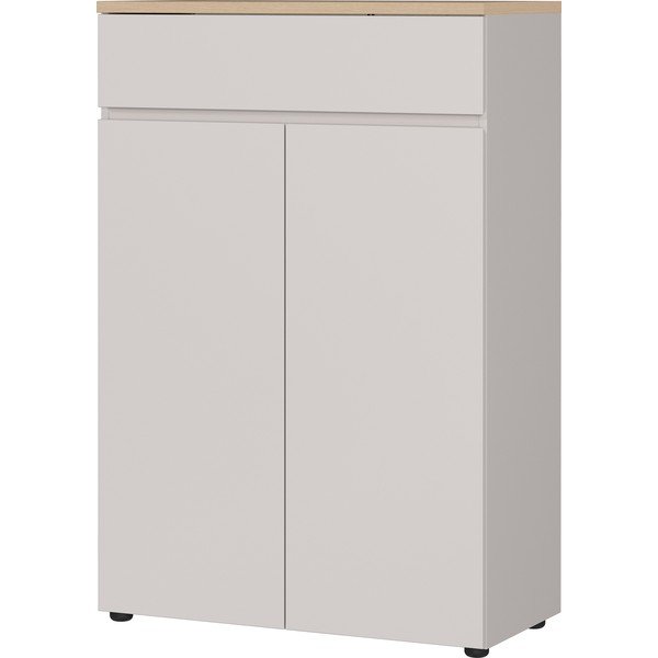 Credenza color crema opaca 80x120x40 cm Lissabon – Germania