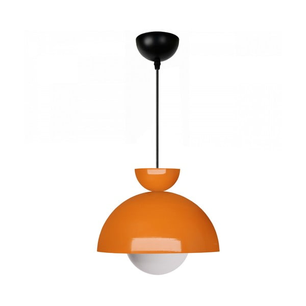 Lampadario arancione con paralume in metallo ø 25 cm Arta – Opviq lights