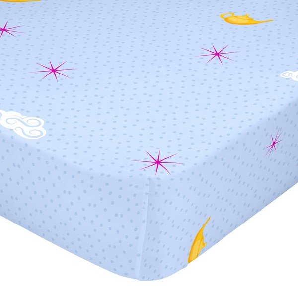 Modré elastické prostěradlo Mr. Fox Magic Rug, 60 x 120 cm