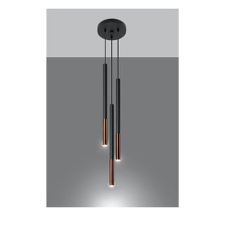 Lampada a sospensione nera Cromo Asarot - Nice Lamps