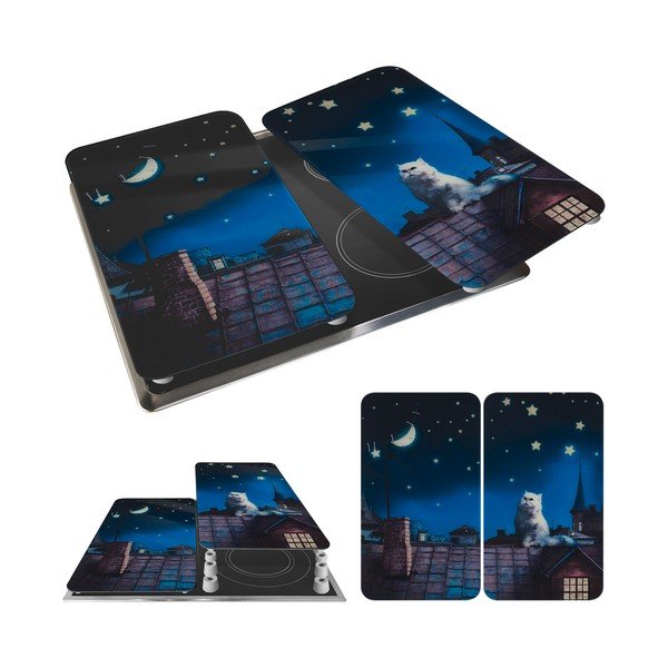 Set di 2 coperchi per fornelli in vetro temperato 30x52 cm - Maximex-image-3